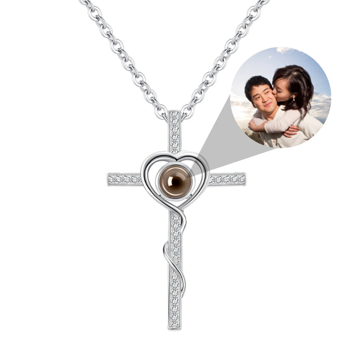 Cuswelry - Heart Cross Necklace