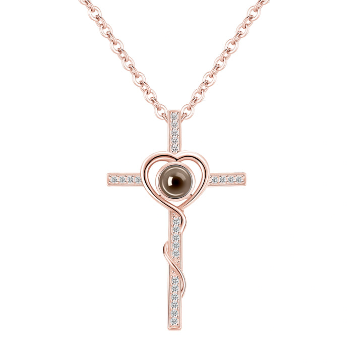 Cuswelry - Heart Cross Necklace