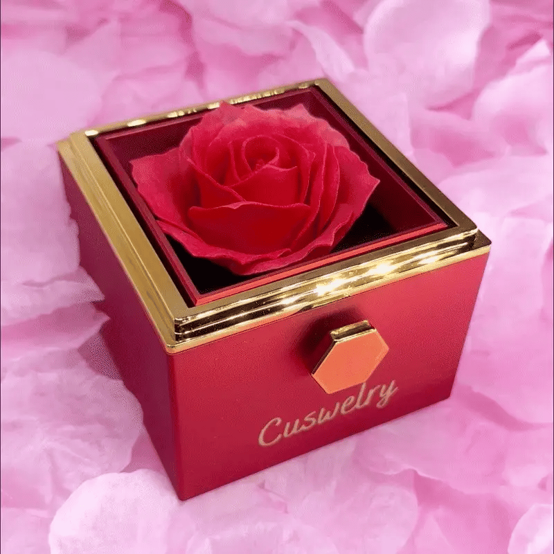 NEWUPZSI Infinity Roses, Jewelry Gift Box, Blaue Diamant-Halskette NEWUPZSI Infinity Roses, Jewelry Gift Box, Blaue Diamant-Halskette